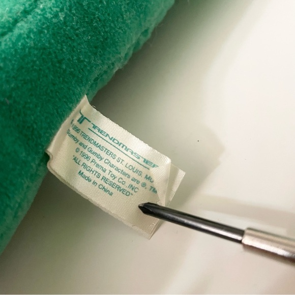 Vintage 1996 Christmas Gumby Santa 14" Plush Trendmasters Toy - Picture 7 of 16